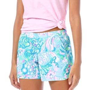 Lilly Pulitzer Blue and Pink Women Shorts